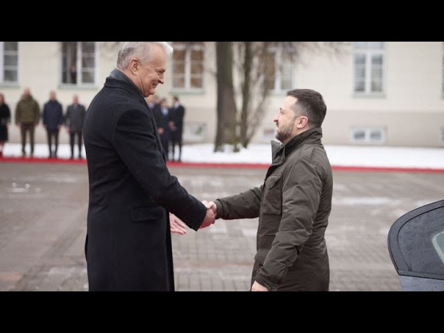 Gira diplomática de Volodímir Zelenski por los países bálticos en busca de ayuda