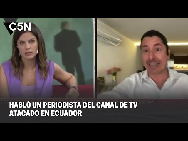 HABLÓ un PERIODISTA del CANAL de TV ATACADO en ECUADOR