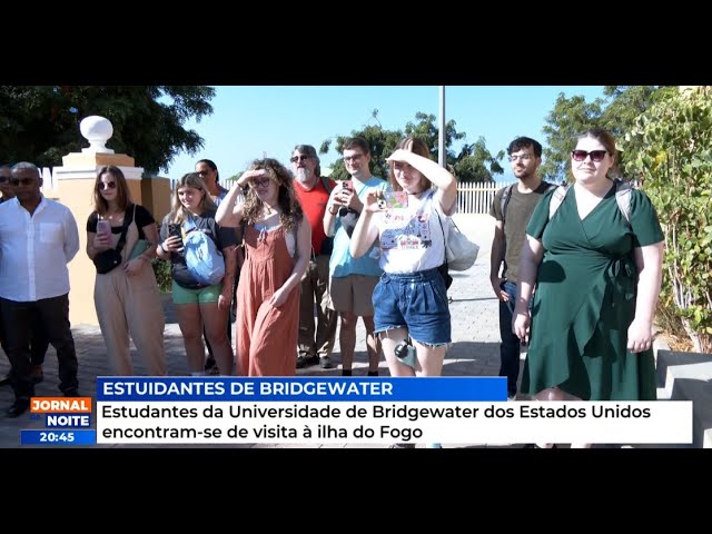 Estudantes da Universidade de Bridgewater dos Estados Unidos encontram-se de visita à ilha do Fogo