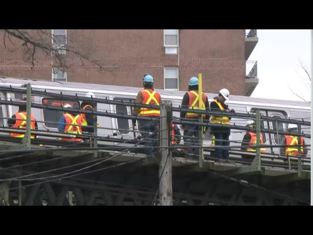 Another subway train derails in New York City