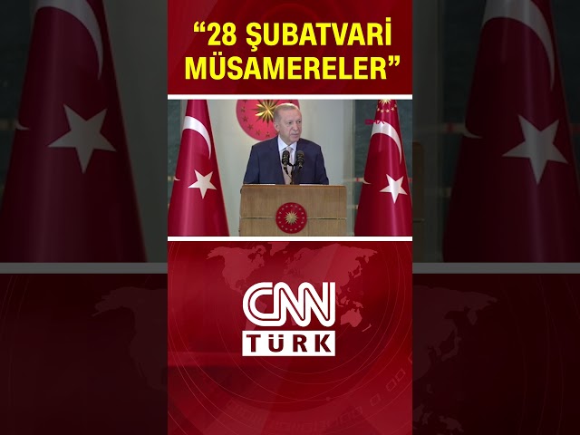 Cumhurbaşkanı Erdoğan: "28 Şubatvari Müsamerelerin Gerisindeki Güçleri Biliyoruz" #Shorts