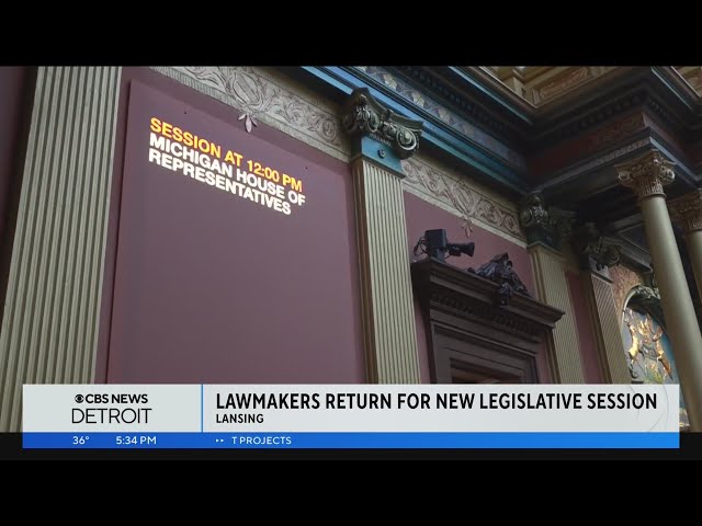 Michigan lawmakers reconvene for the first day of 2024 session