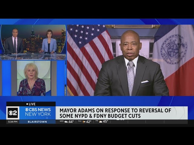 CBS New York speaks live to Mayor Eric Adams