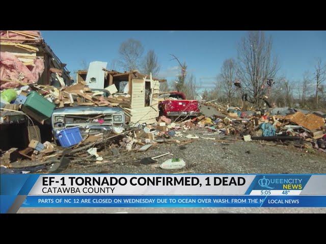 Confirmed EF-1 tornado hits Catawba County, 1 killed and 4 others injured