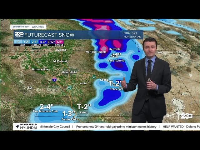 23ABC Evening weather update January 10, 2023