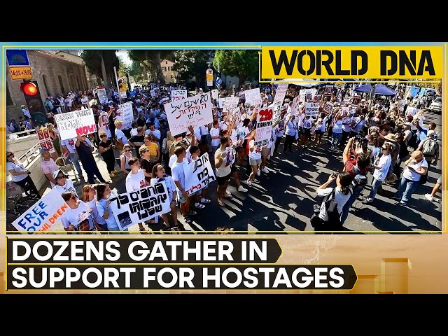 World DNA LIVE: 'Important to be together ' - Dozens gather in Tel Aviv in support for hos