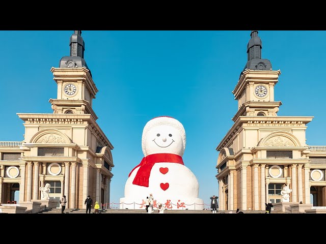 Live: Giant snowman makes annual appearance in northeast China's Harbin – Ep. 13