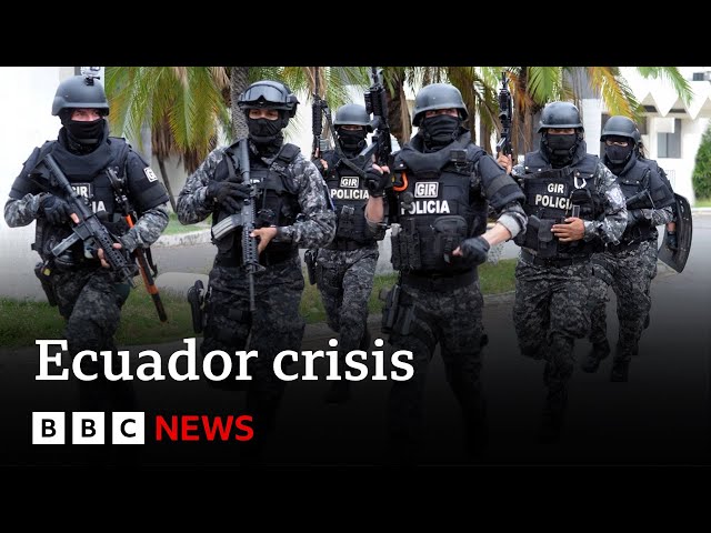 Ecuador crisis - President declares country at war with drugs gangs | BBC News