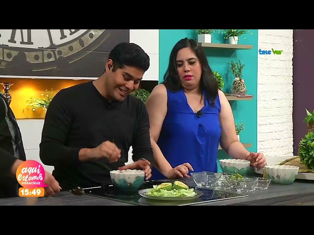 Un rico aguacate veracruzano nos preparó el chef Mario Acevedo.