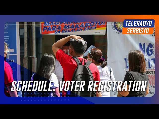 Voter registration starts on February 12 | TeleRadyo Serbisyo