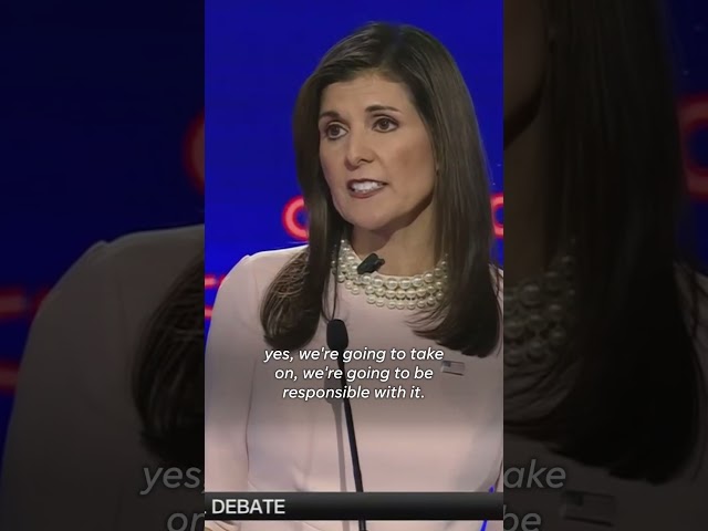 GOP debate: Haley clarifies Social Security plan for 'everybody who was promised' #Shorts