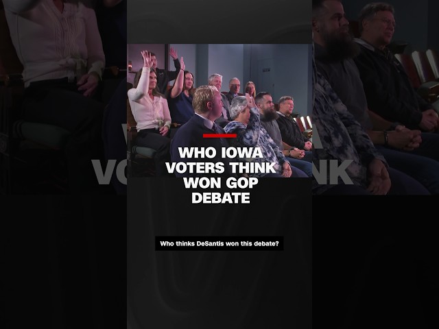 Who Iowa voters think won GOP debate