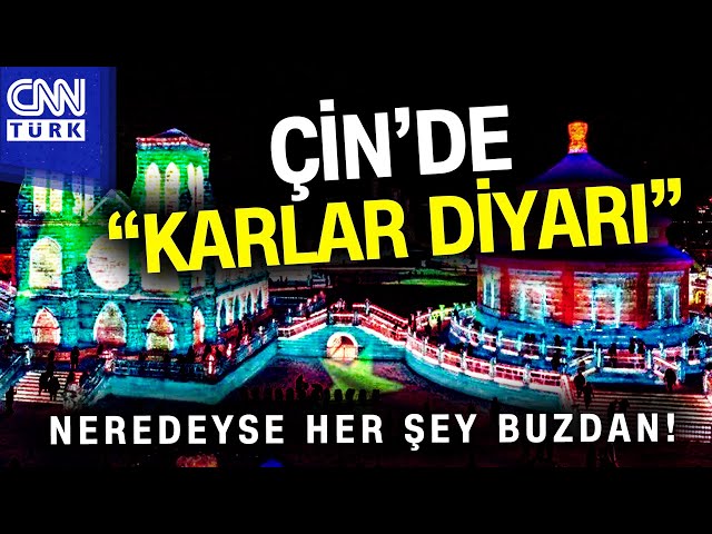 Çin'de Harbin Buz Festivali Başladı! Festivale Yerli ve Yabancı Turist Akını... #Haber