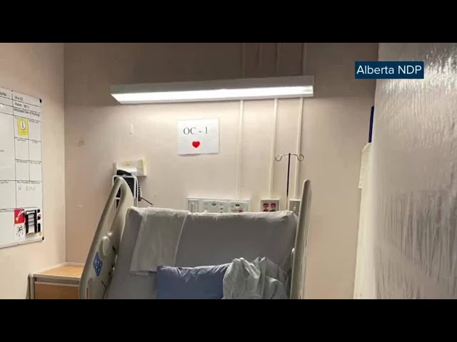 Alberta NDP raises concerns about plastic, duct tape being used in Calgary hospital