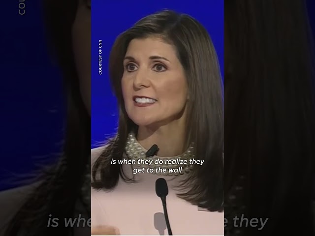 Nikki Haley, Ron DeSantis debate immigration policies during GOP presidential debate #Shorts