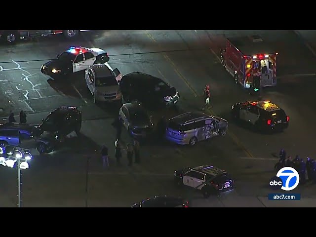 Police chase ends in multiple crashes in Carson