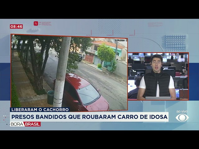 Bandidos que roubaram carro de idosa são presos em SP