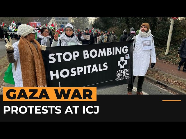 Protesters outside ICJ hearing demand Israel is held accountable | Al Jazeera Newsfeed