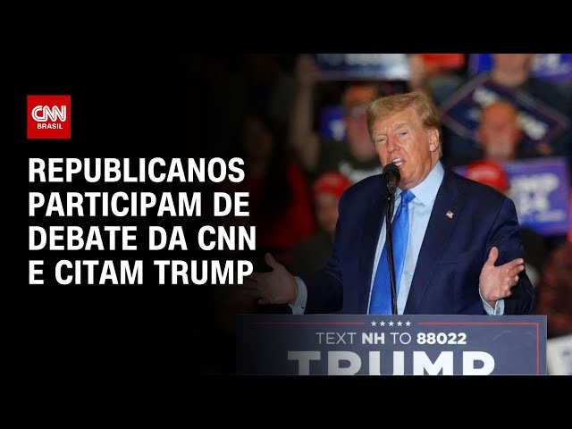 Republicanos participam de debate da CNN e citam Trump | CNN NOVO DIA