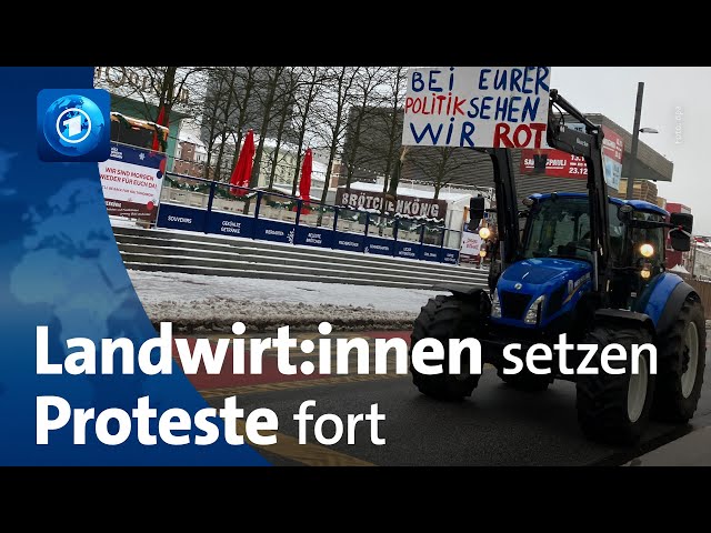 Cottbus: Landwirt:innen protestieren weiter gegen Ampel-Politik