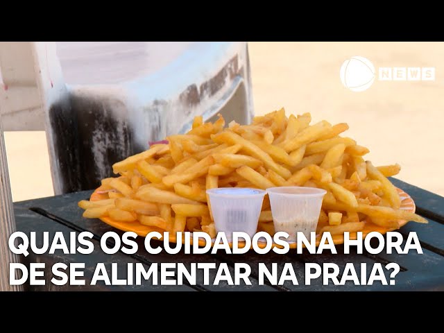 Consumo de alimentos na praia exige cuidados