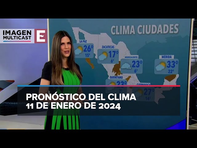 Clima para hoy 11 de enero de 2024