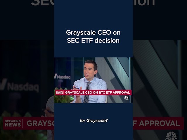 Greyscale CEO on SEC ETF decision #Shorts