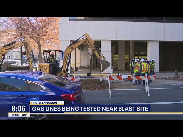 Gas lines being tested near Fort Worth hotel blast site