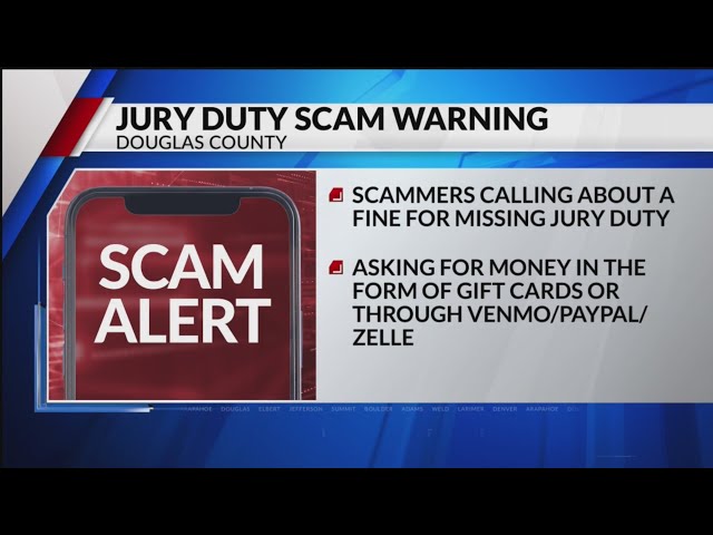 Douglas County Sheriff warns residents of jury duty scam