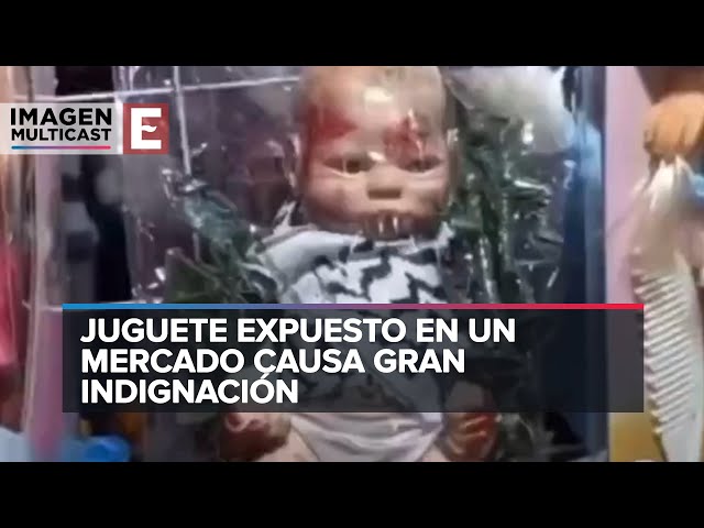 Venden en México muñeco de bebé palestino ensangrentado