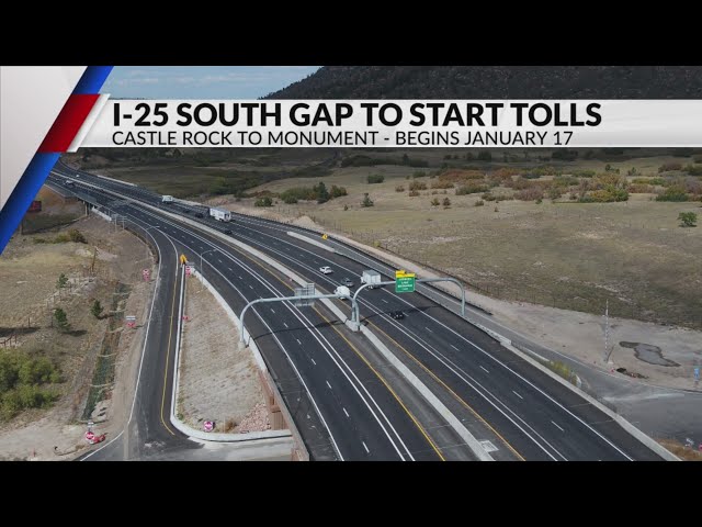 I-25 South Gap Express Lane to begin tolling