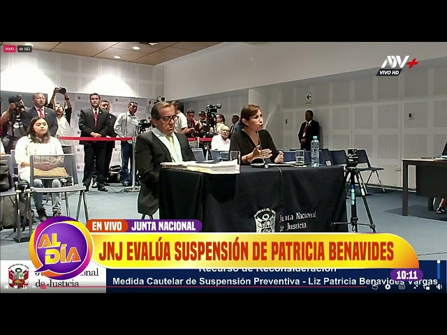 JNJ evalúa apelación de Patricia Benavides contra su suspensión