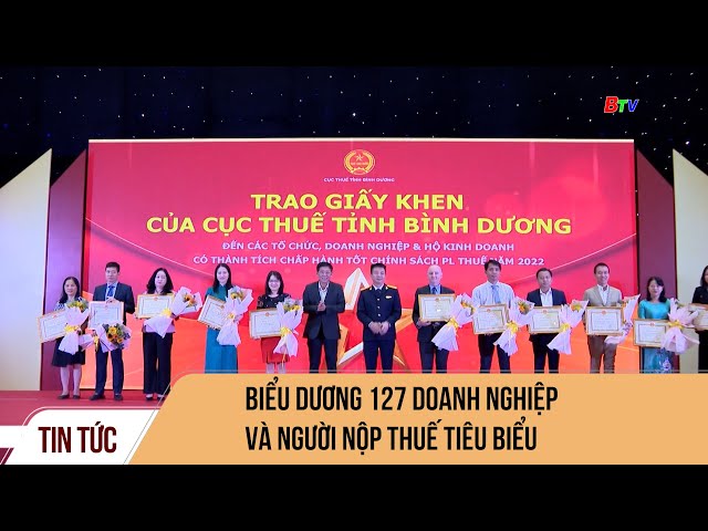 Biểu dương 127 doanh nghiệp và người nộp thuế tiêu biểu