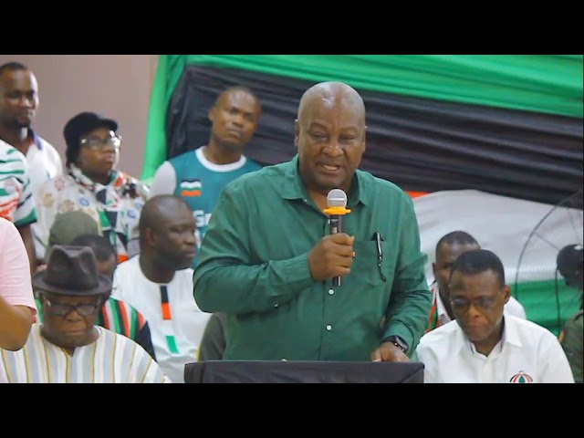 Ghana has become a model of shame || John Mahama's ‘Building Ghana Tour’ speech in Sogakope