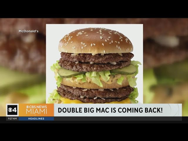 McDonald's is bringing back Double Bic Mac