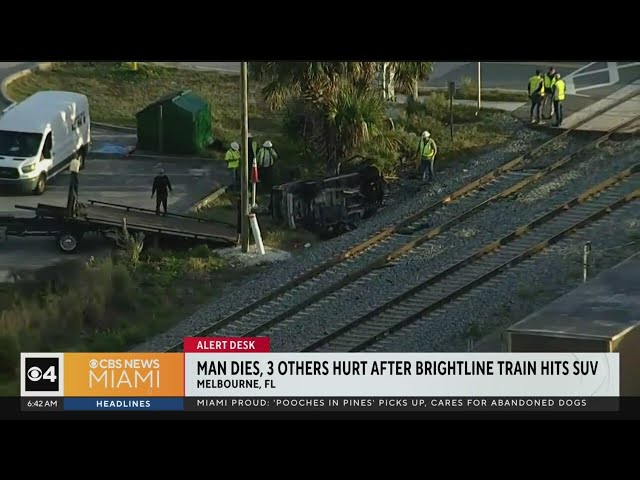 One dead in crash involving Brightline train in Melbourne