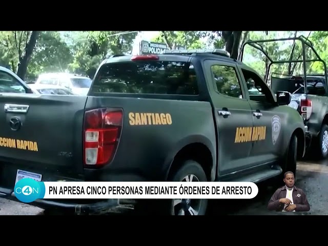 PN apresa cinco personas mediante órdenes de arresto