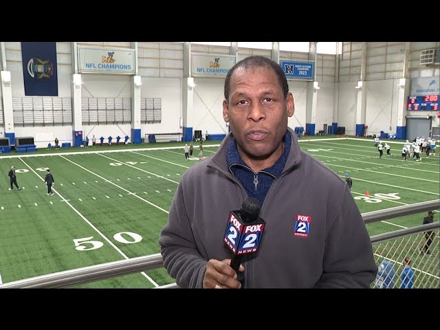 WATCH - Woody reports from Lions practice where they begin preparing for their home playoff game aga