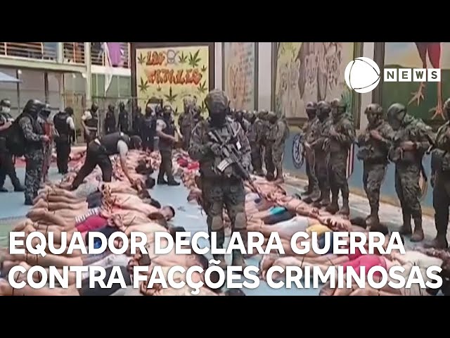 Equador declara guerra contra facções criminosas