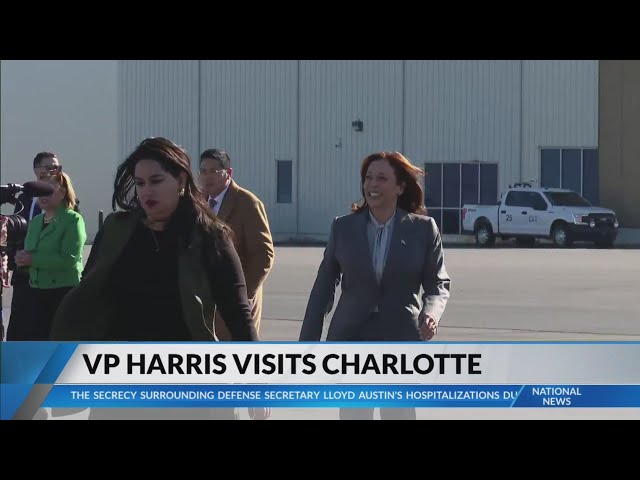 VP Kamala Harris visits Charlotte Thursday