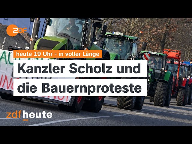 heute 19:00 Uhr vom 11.01.2024 Bauernproteste, Prozess gegen Israel, rechtsextremes Treffen