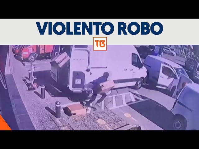 Videos muestran violento robo a camión de Chile Tabacos