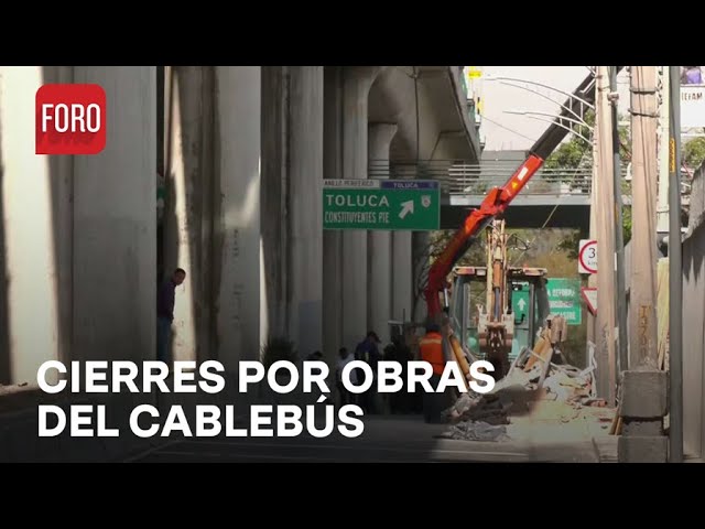 Cierran laterales del Periférico por obras del cablebús - Las Noticias