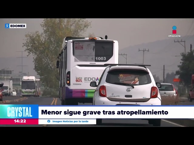 Niño atropellado por el conductor de un Mexibús está grave | Noticias con Crystal Mendivil