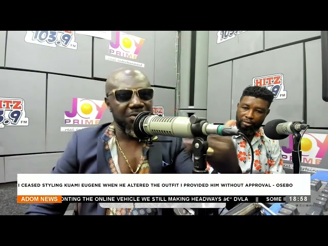 I ceased styling Kuami Eugene when he altered the outfit I provided him without... - Osebo (11-1-24)