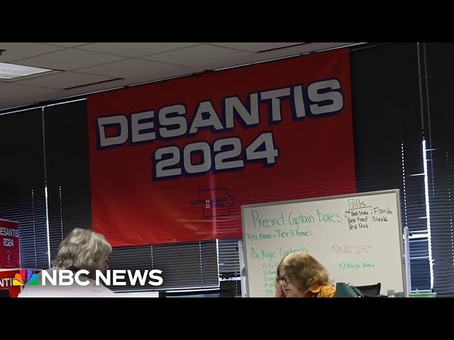 Inside DeSantis phone bank, last-minute canvassing to ensure Iowa turnout