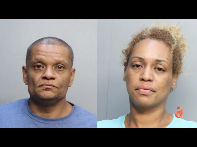 Arrestan a pareja con extenso récord criminal en Miami, acusados de robo a mano armada a una anciana