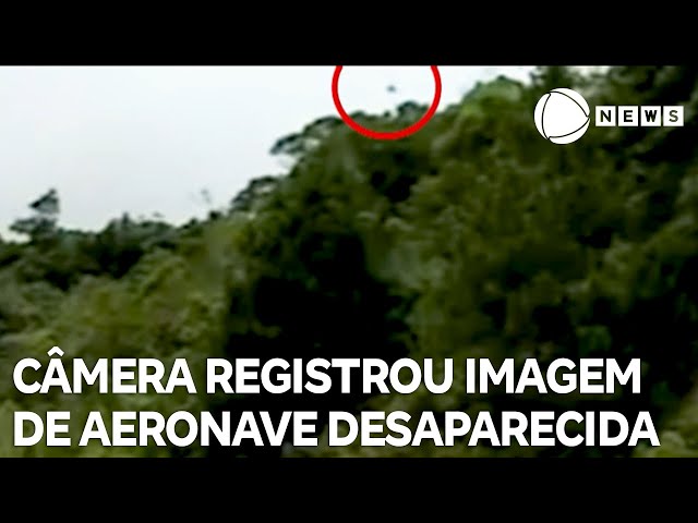 Câmera de rodovia registrou imagem de aeronave desaparecida em São Paulo