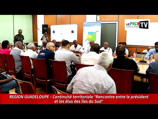 Région Guadeloupe : Continuité territoriale, Rencontre entre le président et élus des îles du Sud