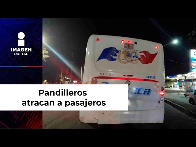 Pandilleros atracan a pasajeros de autobús en Tizayuca